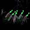 Luminous Sabiki Soft Fishing Lure Hook Octopus Shaped Feather Fishing String Hook