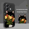 Чехол-кейс для телефона с милым котиком-тюльпаном для Xiaomi Poco F8 F7 X7 X6 F6 M6 M5 M5S F5 X5 F4 X4 M4 F3 M3 X3 Pro 4G 5G GT Силиконовый чехол