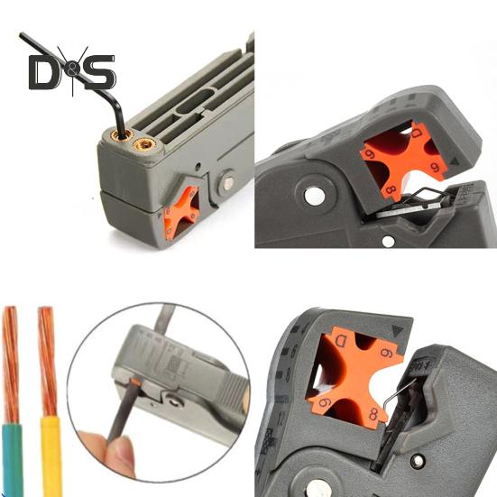 1/2/3 шт. вращающийся коаксиальный коаксиальный кабельный резак с регулируемой глубиной резки компактный дизайн портативный коаксиальный кабельный резак