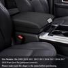 Для Dodge Ram 2009 2010 2011-2018 Черная кожаная крышка подлокотника центральной консоли автомобиля с белой строчкой Аксессуары для интерьера автомобиля