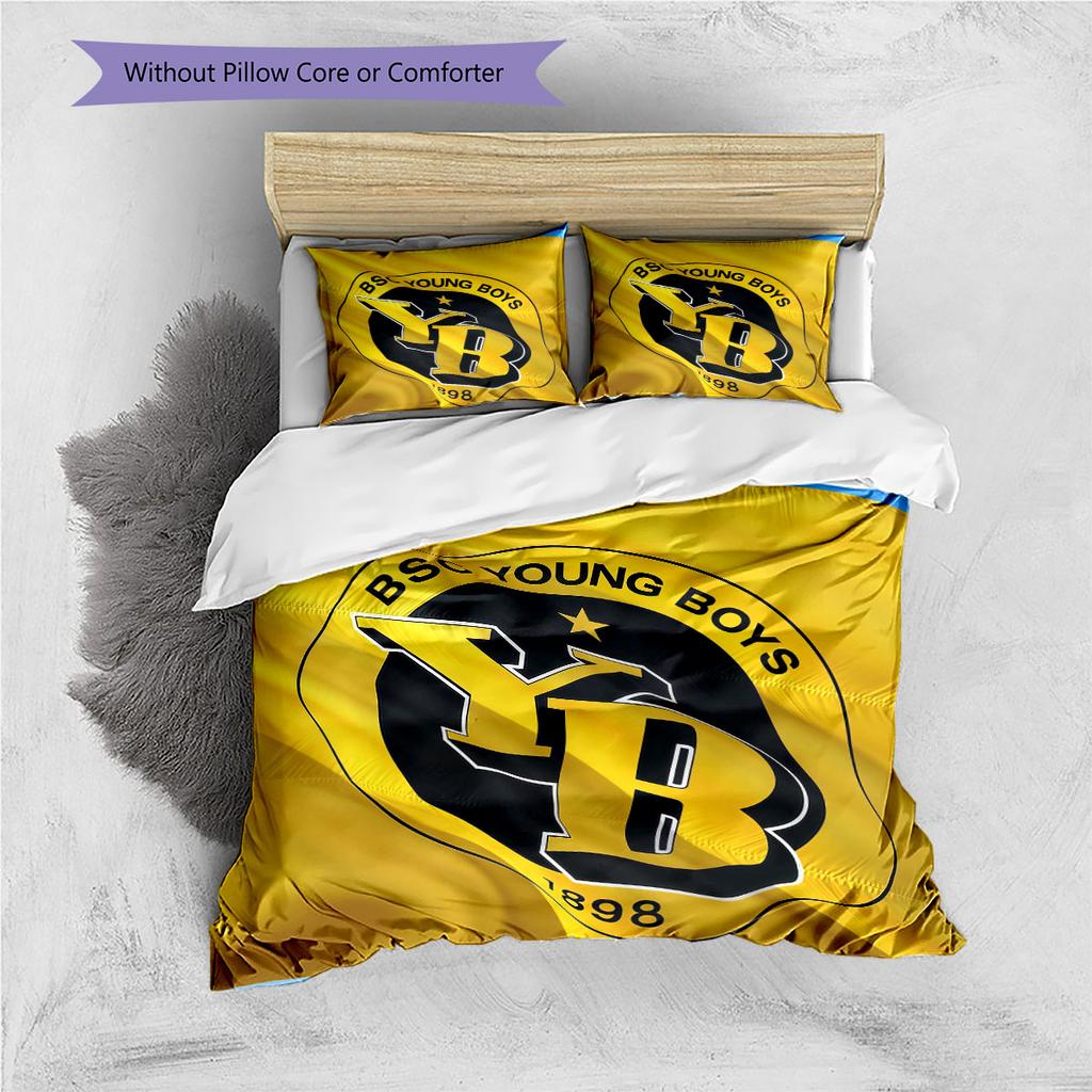 BSC Young Boys Pattern Bedding Home Decoration Birthday Gift ( 1 duvet cover + 2 pillowcase, without core),fan merchandise.
