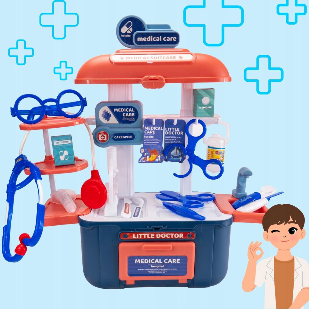 Little Doctor Set 33 Pieces - Suitcase with Office for Children