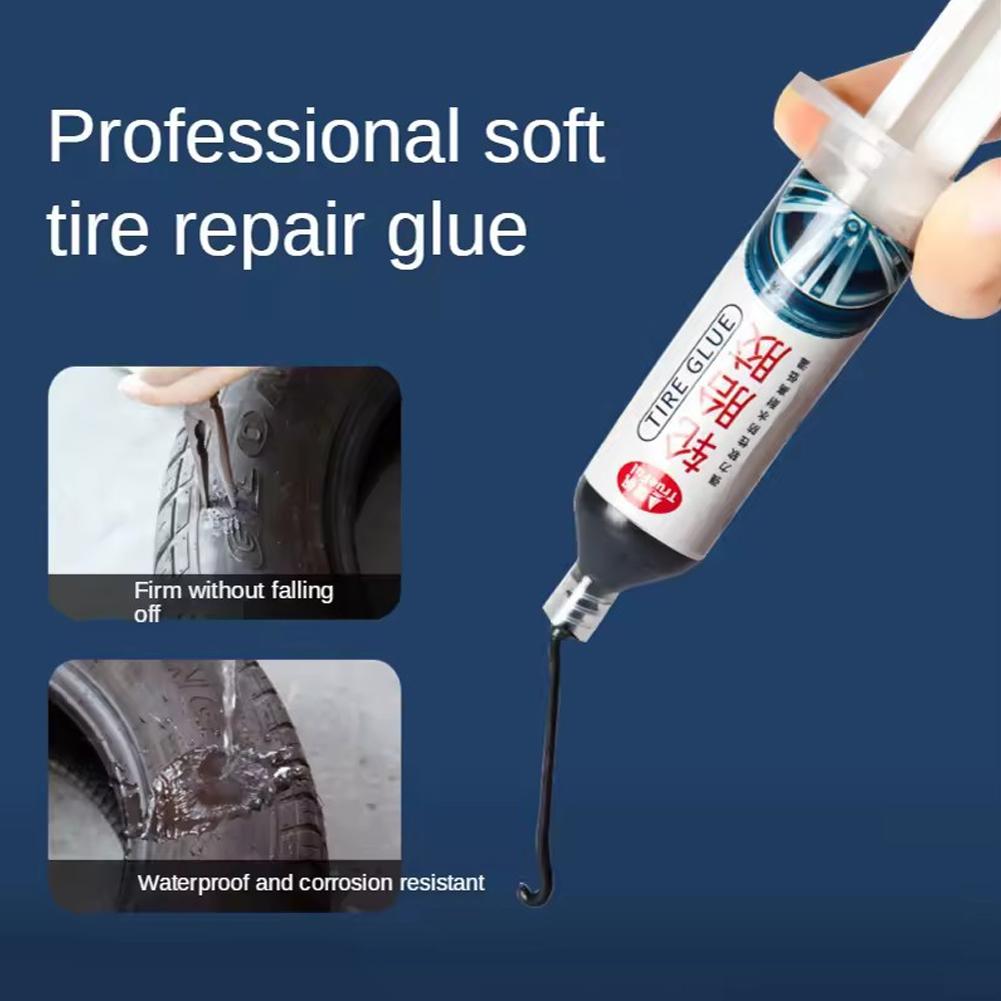 1/3/5PCS Crack Repair Wheel Car Repair Tools - Motorbike And Bicycle Tyre Repair Glue - Fast-Acting Silicone Adhesive