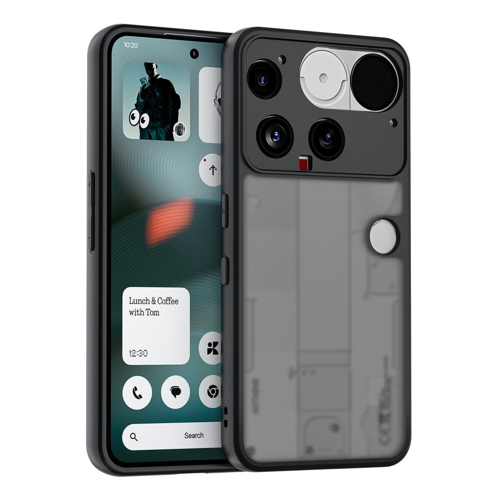 Матовый чехол для телефона Nothing Phone 3 (3) Чехол Противоударный Полупрозрачный Приятный на ощупь Жесткий Задняя Крышка Рамка Fundas