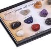 12Pcs/Box Chakra Stones Natural Stone Reiki Healing  Gemstones Agate