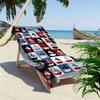 Nautical Theme Print Beach Towel, Large Soft Quick Dry Towel for Beach Camping Swimming