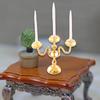 1/12 Dollhouse Candle Holder Doll House Candlestick Ornament Cute Miniature Model for Cabinet Table