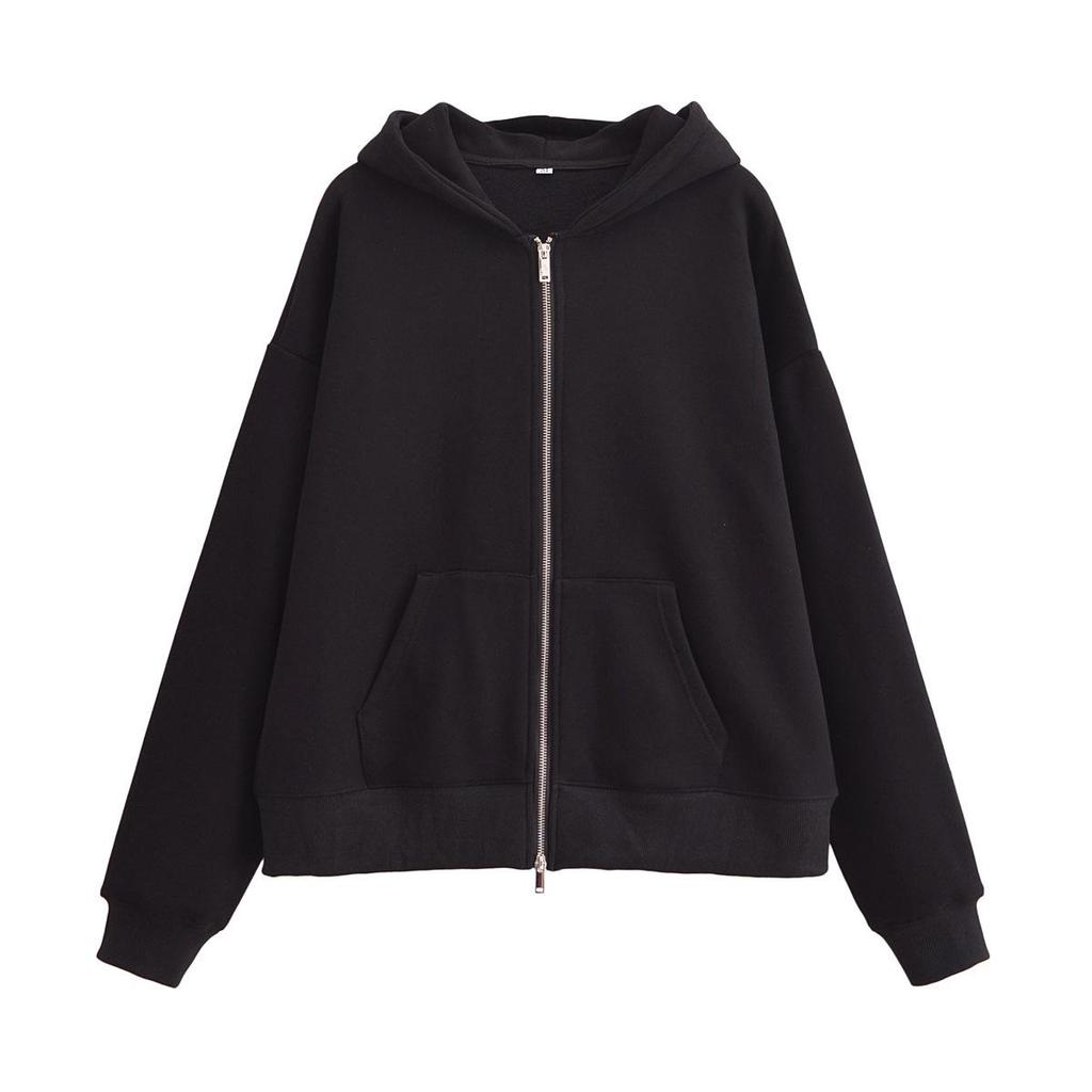 Весна 2025 Женский повседневный комплект куртка-свитшот на молнии и фланелевые брюки прямого кроя