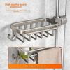 Bathroom Punch-Free Multi-Layer Storage Rack, Space-Aluminum Shower Shelf