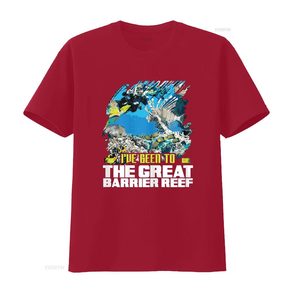 I ve Been to the Great Barrier Reef T Shirt Vacation vintage Washed Breathable Comfortable streetwear Top For Everyday Wear