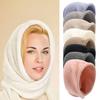 Women's Winter Scarf & Hat Combo: Imitation Cashmere Knit Pullover Hat Wrap