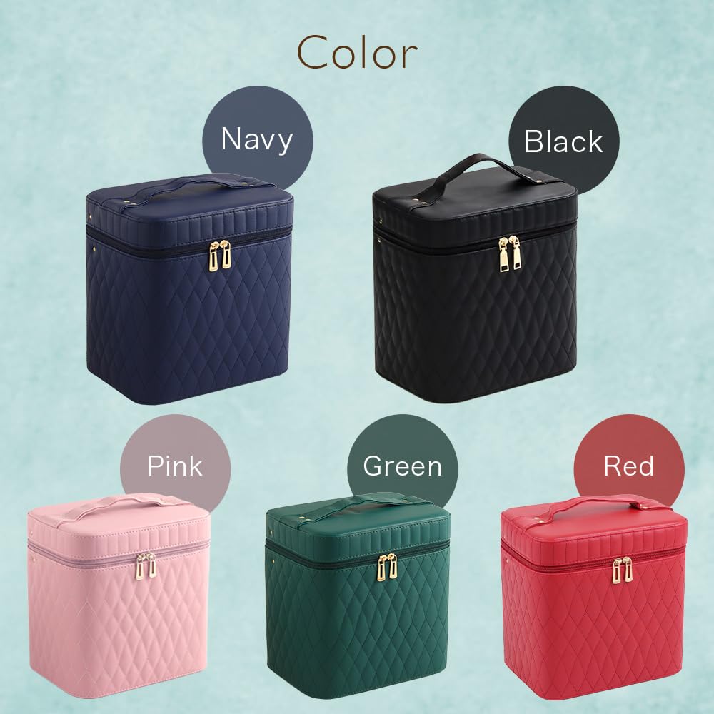 SUGGEST Makeup Box with Large Multiple Colors 24 x x Cosmetic Storage Makeup Small Items Mirror, Capacity, Available, 17.5 24.5 cm, Box, Storage,