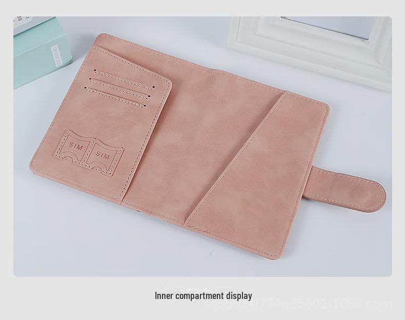 Новый многофункциональный держатель паспорта RFID: Удобная сумка из полиуретанового материала для путешествий и хранения документов.