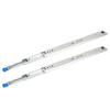 1 Pair 30in Locking Drawer Slide Cold Rolled Steel 120kg Bearing 53mm Width 3 Sections Heavy Duty Ba