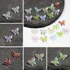 Высококачественные материалы Phantom Color, бабочка, без отверстий, наклейка для ногтей своими руками, 50 шт., безделушки, крылья, изготовление ювелирных изделий, аксессуары ручной работы, узорчатые, 11 мм, 3D