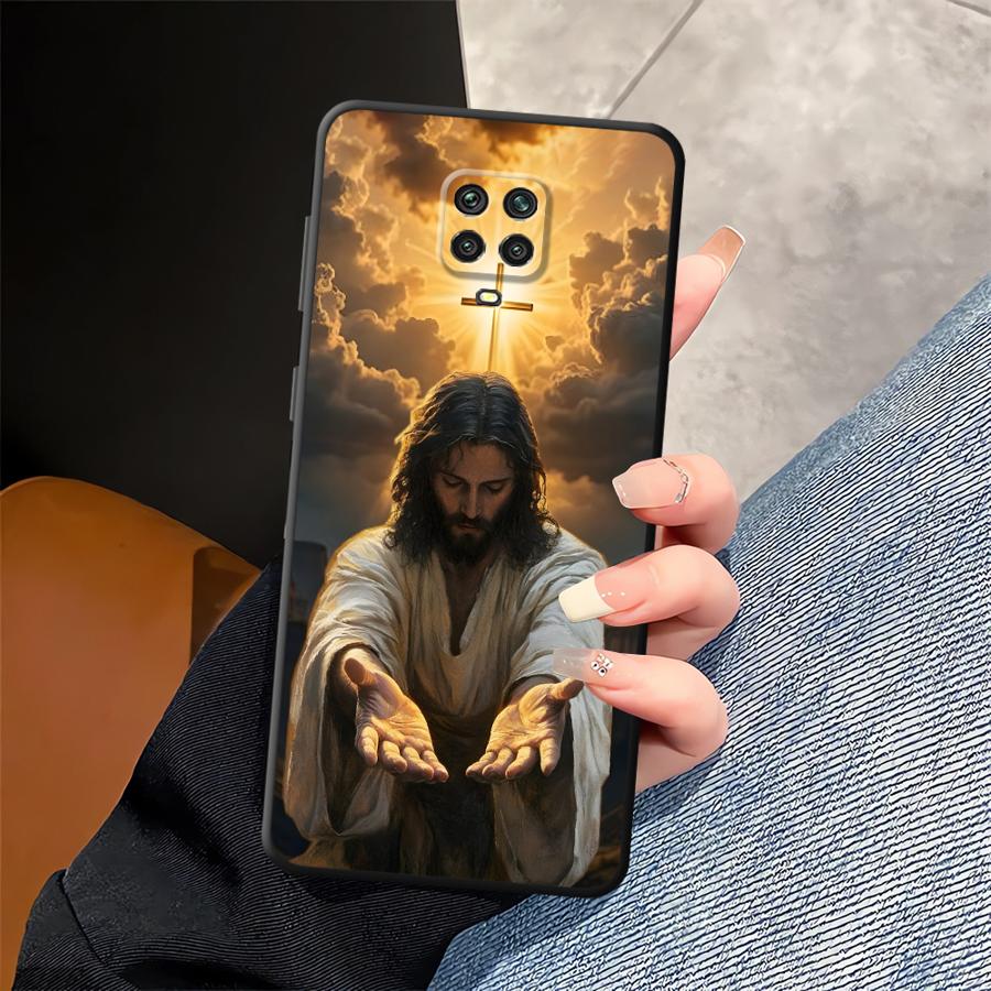 Креативный чехол для телефона с изображением Иисуса для Xiaomi Redmi Note 14 9 8 7 14C A3 A4 A5 A1 12C 13C 10 12 11 K80 13 Pro Plus A2 K40 A1