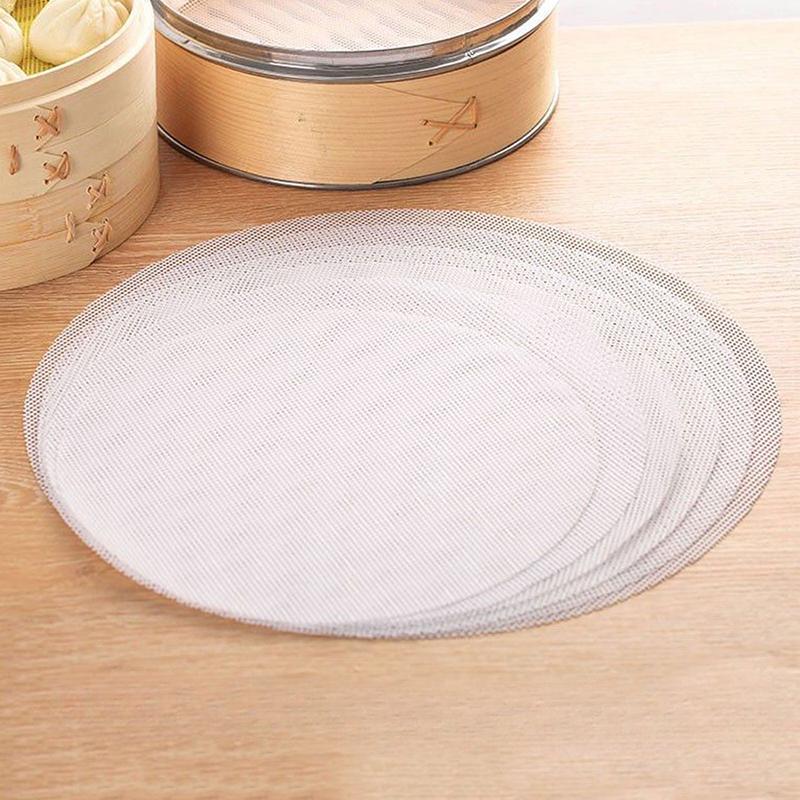 10 шт. силиконовый коврик для пароварки многоразовый бумажный вкладыш для пароварки круглый сетчатый коврик для димсамов антипригарный коврик для булочек пельменей выпечки кондитерских изделий