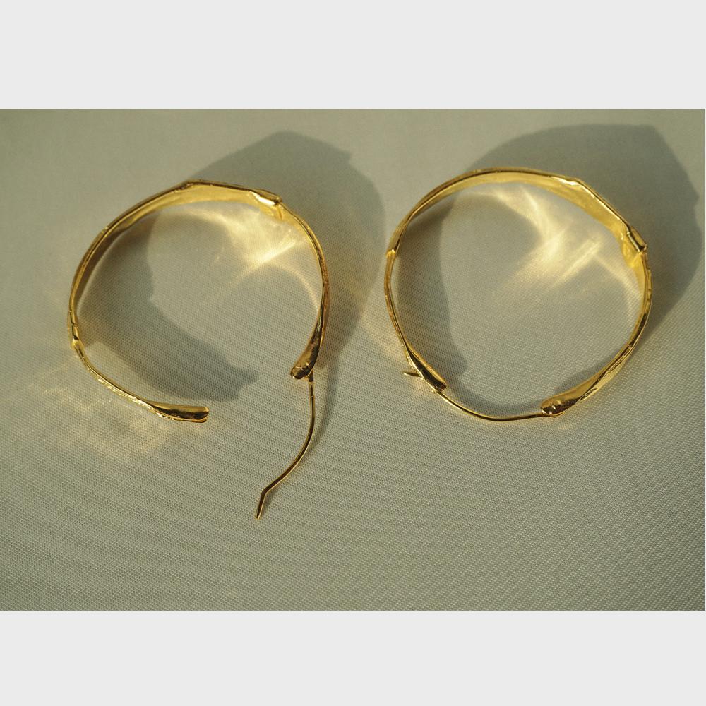 Bizarre Jewelry T Collection Circle Earrings