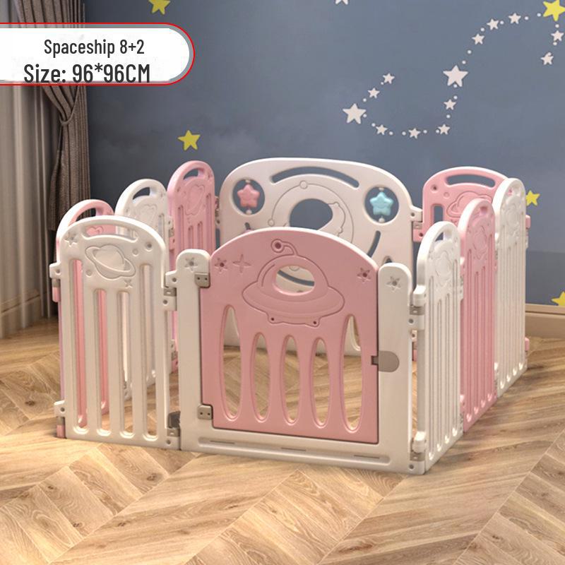 Детский безопасный манеж с ковриком для ползания в помещении и защитой от падений