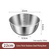 HANDUNYOU Миска для смешивания из пищевой нержавеющей стали 304