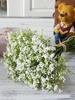 1 Bundles Artificial Baby's Breath Plastic Flower Plants Baby's Breath Artificial Flowers Gypsophila for Home Hotel Decor Wedding Bouquet