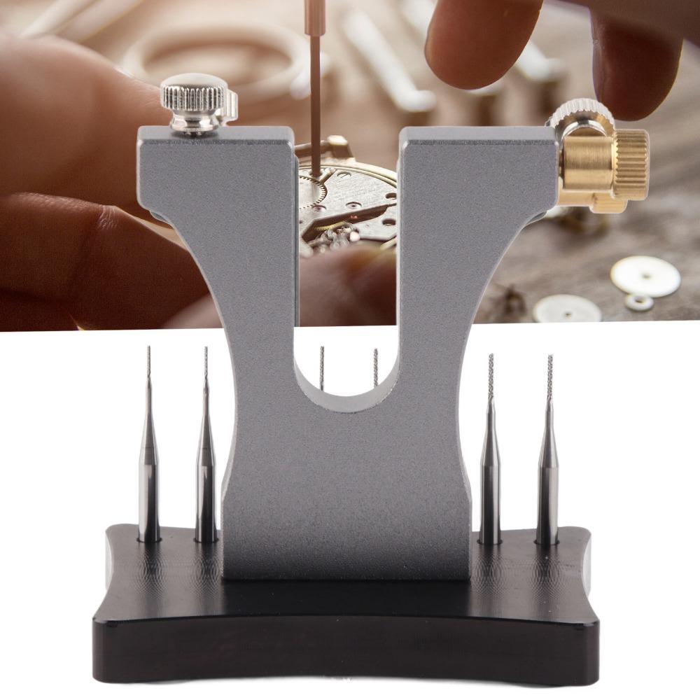 Экстрактор винтов часов из высокотвердого сплава Пластиковый ящик для хранения Инструмент для ремонта часов Ремонт ювелирных изделий