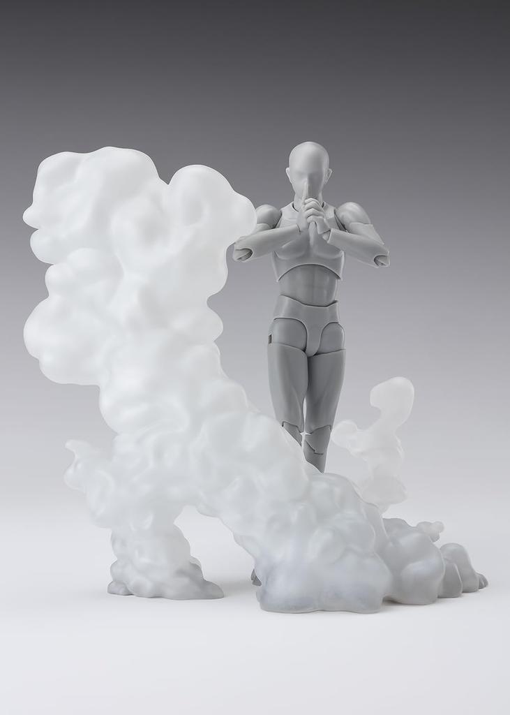 TAMASHII NATIONS Tamashii EFFECT SMOKE White for approximately PVC ABS figure effect parts Ver. S.H.Figuarts, 135mm, &