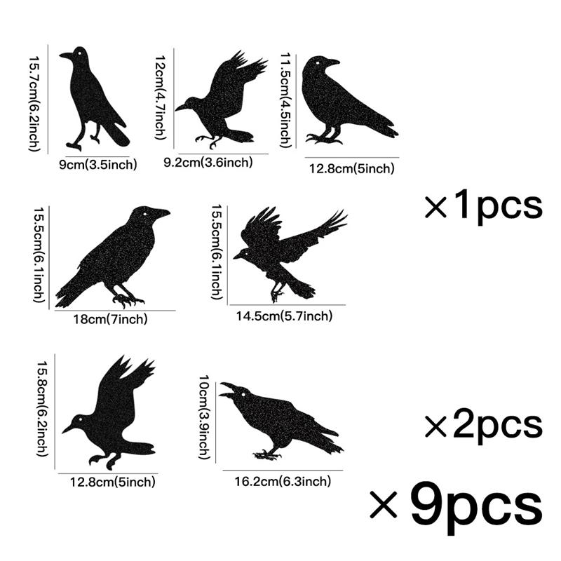 Хэллоуин Черный Ворон Подвесной Баннер Гирлянда Птичья Клетка Украшение Бумажный Кулон Для Вечеринки На Хэллоуин Домашнее Украшение Ужасный Реквизит