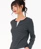 CHASECULT Women'S Striped Layered T-Shirt-Farg5168B03