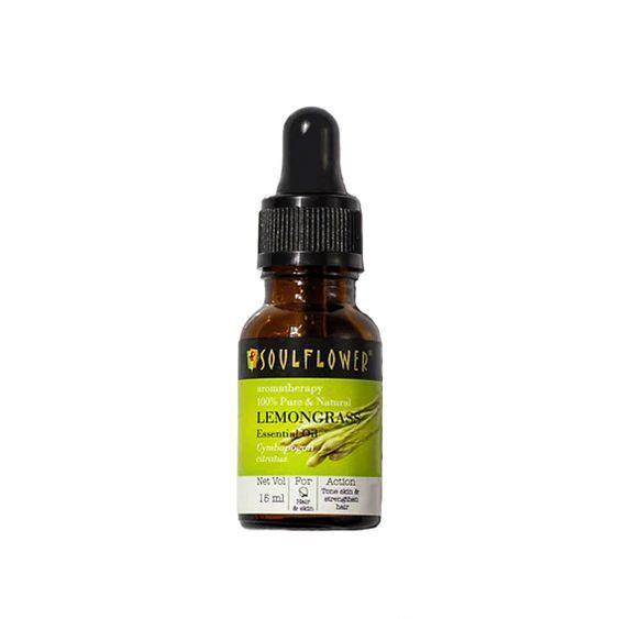 Эфирное масло Лемонграсса (15 мл), Lemongrass Essential Oil,  Soulflower