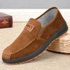 New Breathable Lazy Man Footwear Canvas Shoes with Shallow Mouth Casual Flat Bottom, One Step Kick Shoes 2024