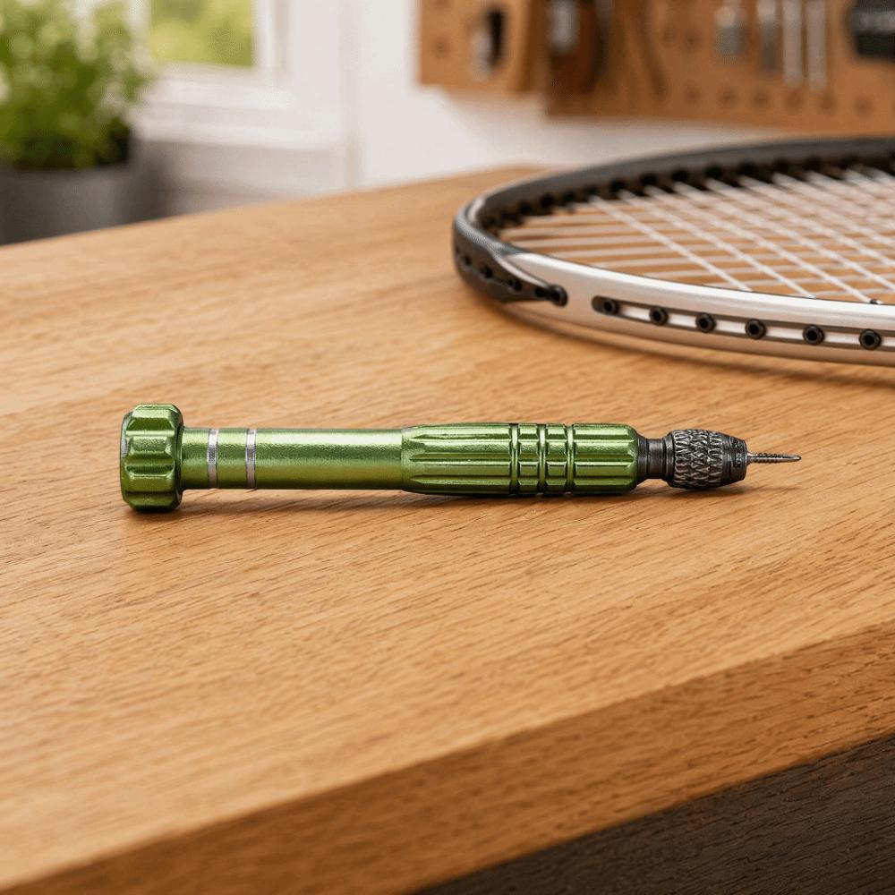 Knurled Grip String Tube Puller Stainless Steel Tip Badminton Racket Accessory String Tube Repair