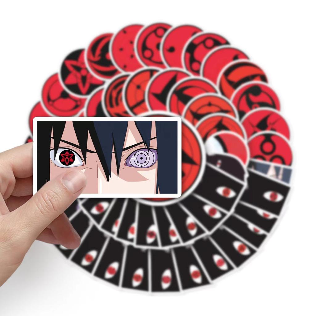 10/50/100 шт. аниме Шаринган наклейки граффити наклейки для DIY багаж ноутбук скейтборд мотоцикл велосипед наклейки