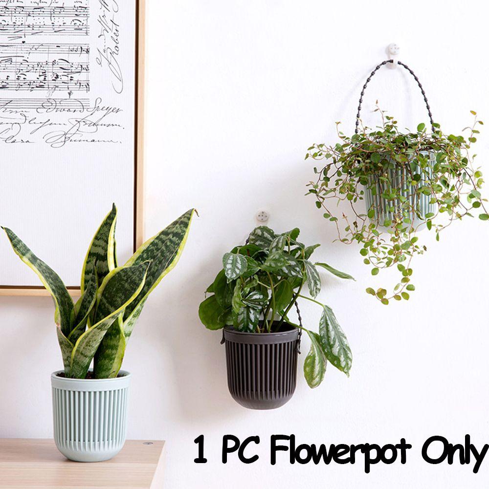 1 PC Colorful Planter Home Decor Hanging Flowerpot Double-layer Garden Pot Plants Holder