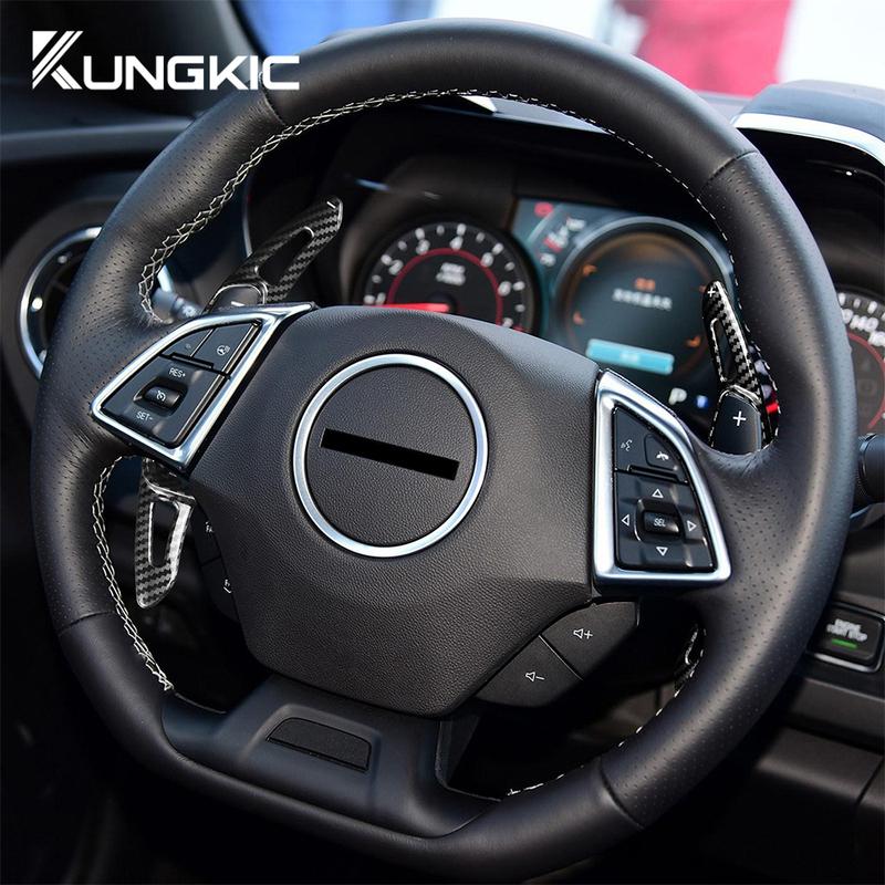 Для Chevrolet Camaro 2016 2017 2018 - Накладки на подрулевые лепестки переключения передач, ABS, отделка под углеволокно, аксессуары