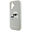 Karl Lagerfeld HC 3D Rubber DoubleHeads Case for iPhone 16 Beige