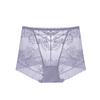 Нижнее белье большого размера из кружева для женщин с высокой талией, дышащие, легкие, сексуальные, из чистого хлопка, бесшовные, с промежностью, мягкие, женские, треугольные трусики