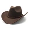 Wind Western Cowboy Top Hat Men'S And Women'S Warm Jazz Hat Wool Top Hat Felt Hat