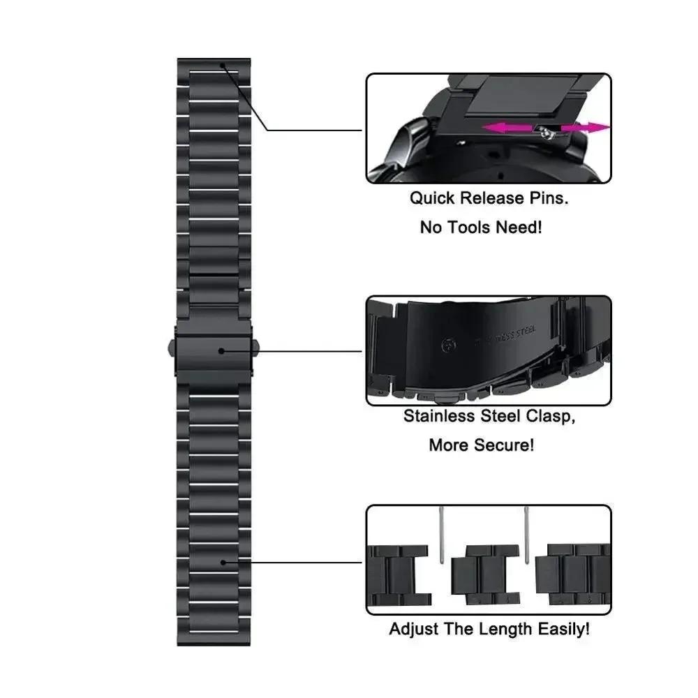 Ремешок из нержавеющей стали для Amazfit Active 2 квадратный ремешок металлический браслет для Amazfit Active 2 металлический ремешок люкс