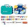 211pcs Children DIY Screw Tool Toys Set Electric Drill Screw Nuts Toy Pretend Play Tool Kits Educational Toy For Toddler