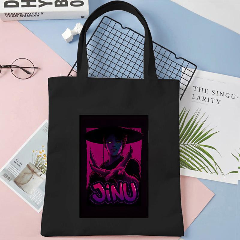 KPOP Demon Hunter Girl Group Saja Boys One-shoulder Canvas Bag Female Student Daily Shopping Handbag