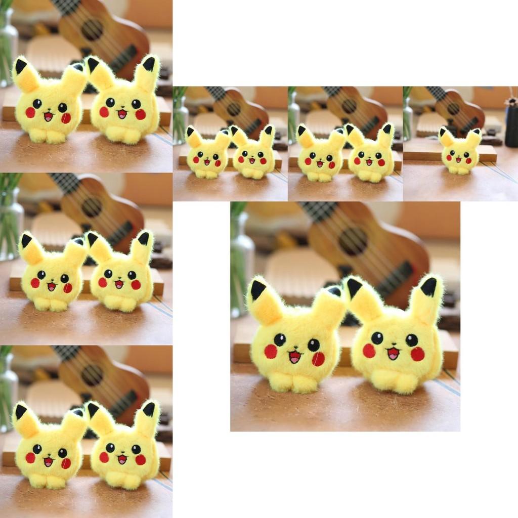 Adorable Pikachu Plush Keychain Soft Short Plush Toy Cute Bag Pendant