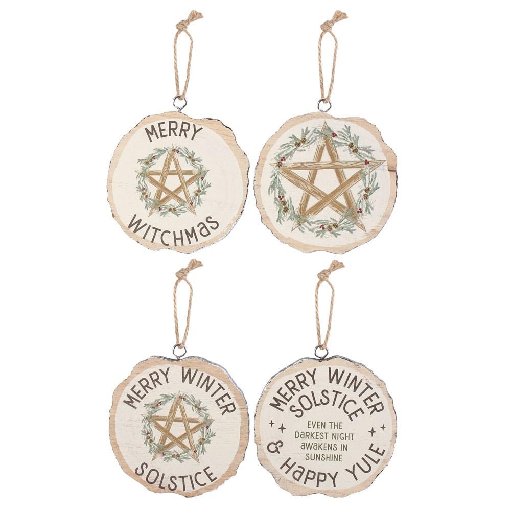 Something Different Набор табличек на зимнюю дверь "Солнцестояние" (Упаковка из 16 шт.)