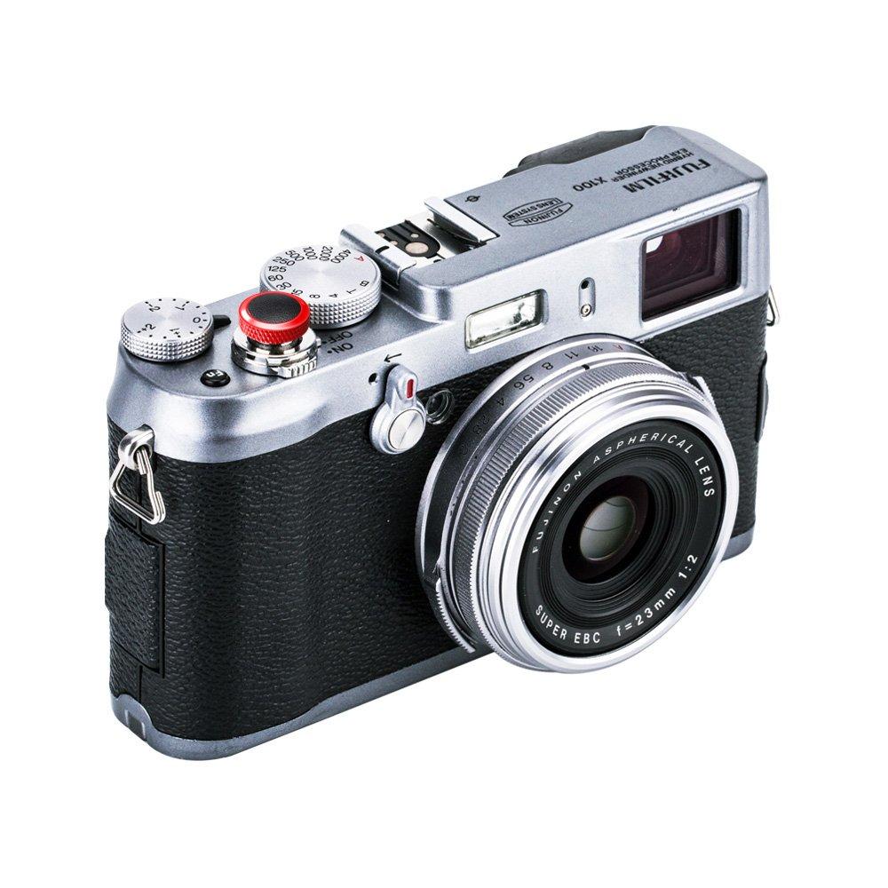 Soft Release Shutter Button Red Black Fuji Fujifilm X100VI X100V Sony RX10 IV III II RX1R + X-M5 X-T50 X-T5 X-T4 X-T30 X-T20 X-T3 X-T2 X-T10