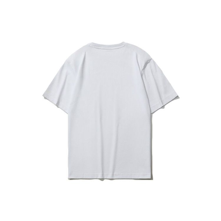 Li Ning Sports Fashion Series Casual Round Neck Short Sleeve T-Shirt Unisex Tops Standard-White AHSR708-2