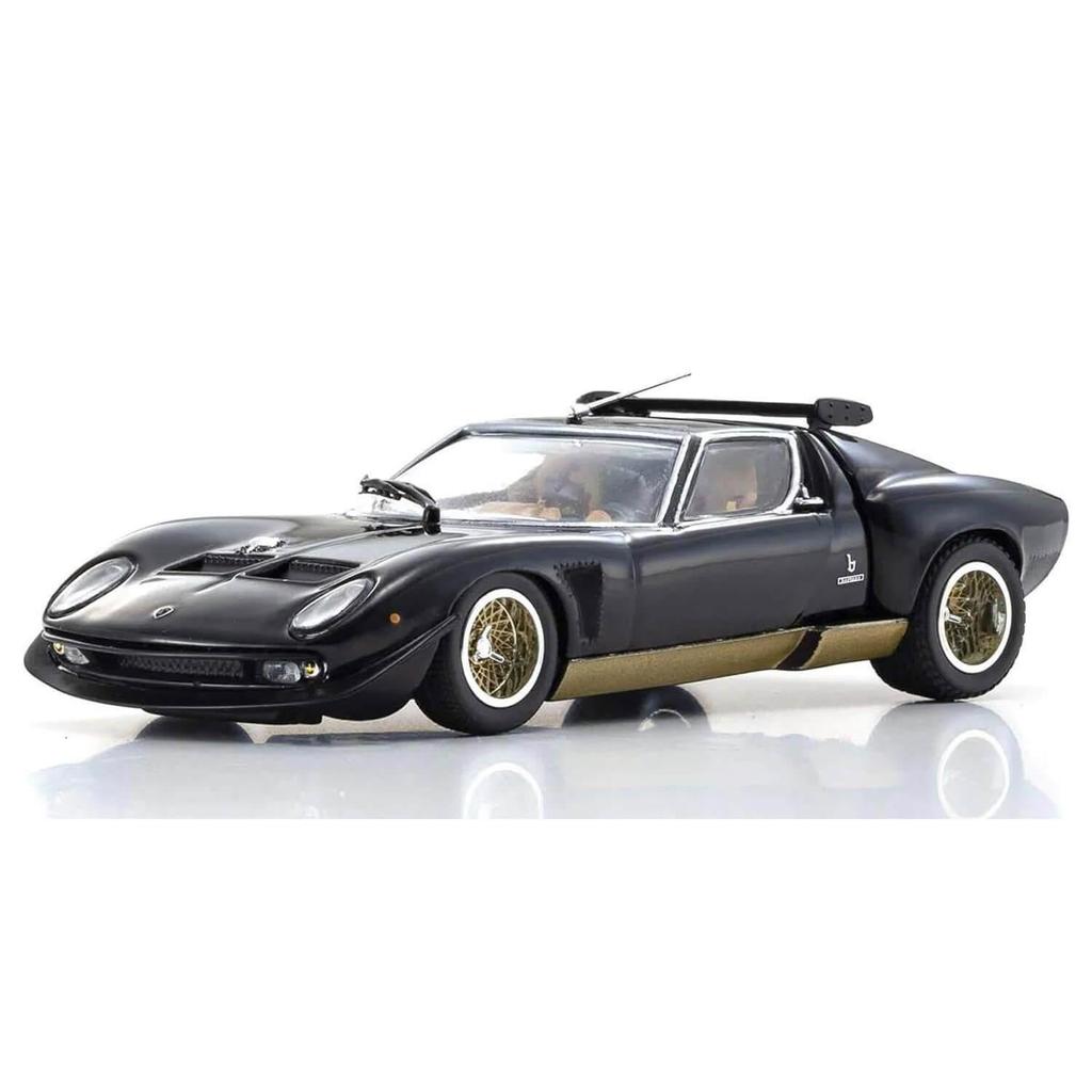 Kyosho Оригинал Lamborghini Miura SVR Готовая модель 1/43 Черный/Золотой