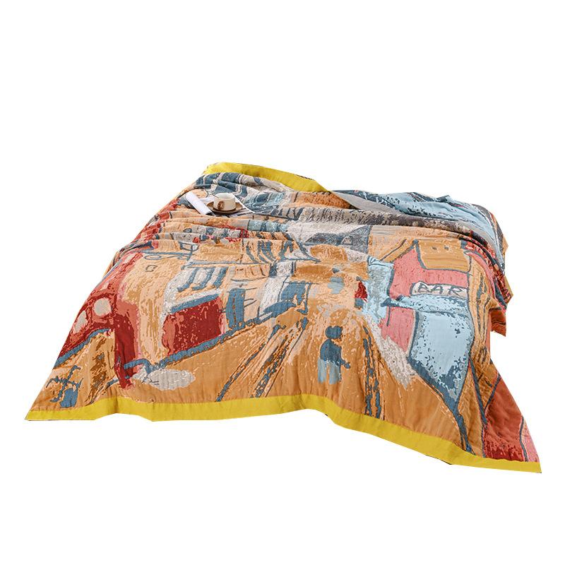 Хлопковое одеяло, Город впечатлений, Четырехслойная марлевая простыня, Двусторонняя простыня