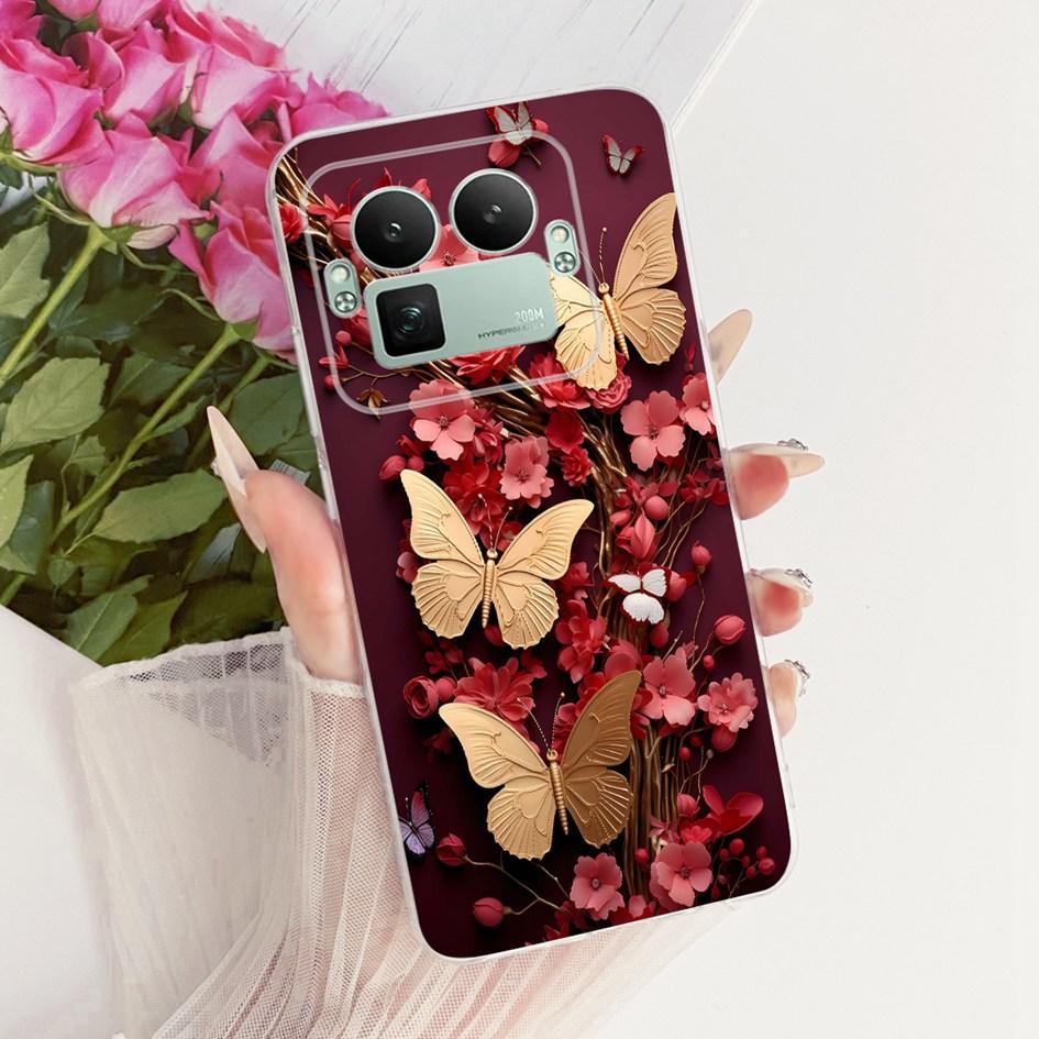 Чехол для Realme GT8 Pro 2025 RMX5210 Популярный Цветок Бантик Мягкий Тонкий Силиконовый Задний Чехол Для Realme GT 8 GT8 RealmeGT8 5G Coque