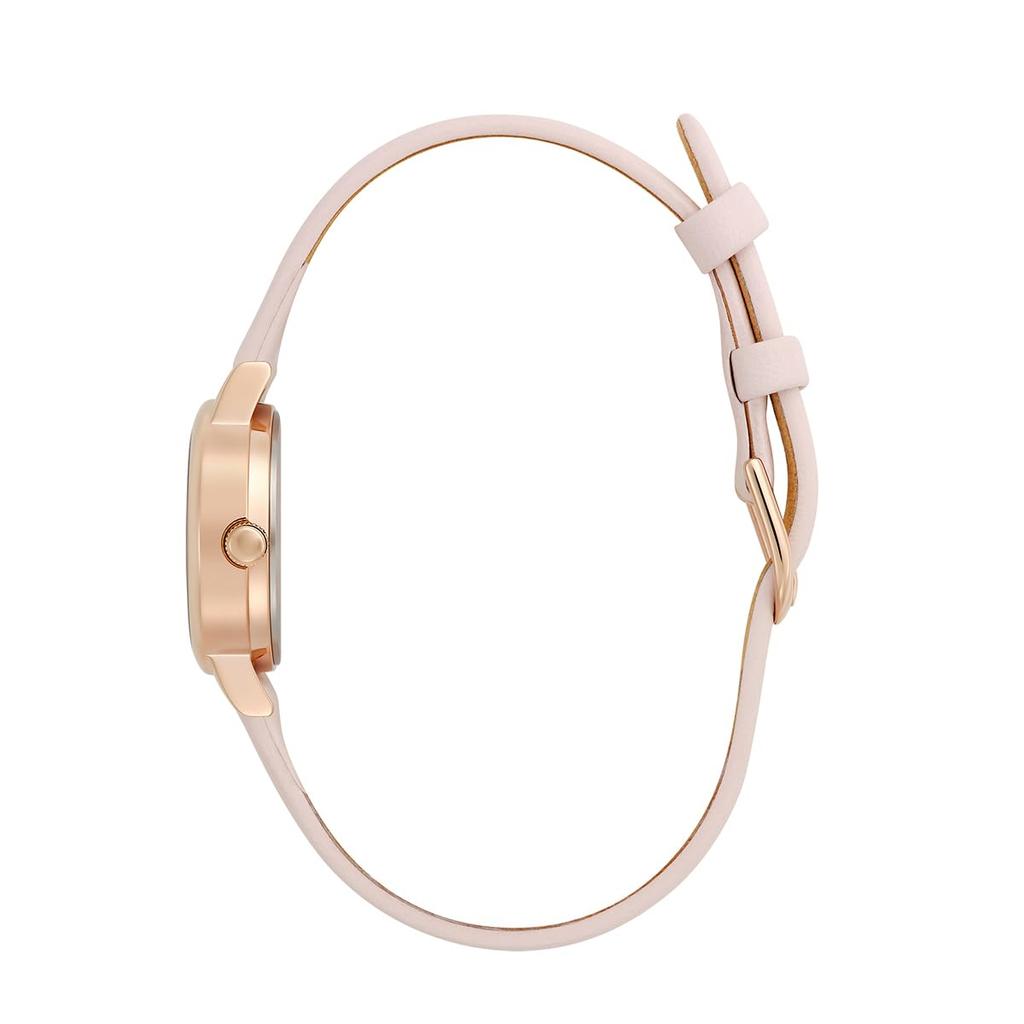 Authorized Dealer Olivia Burton Watch Ladies 24000231 Signature Mini Lucky Bee Silver White Light Brushed Leather [OLIVIA BURTON]