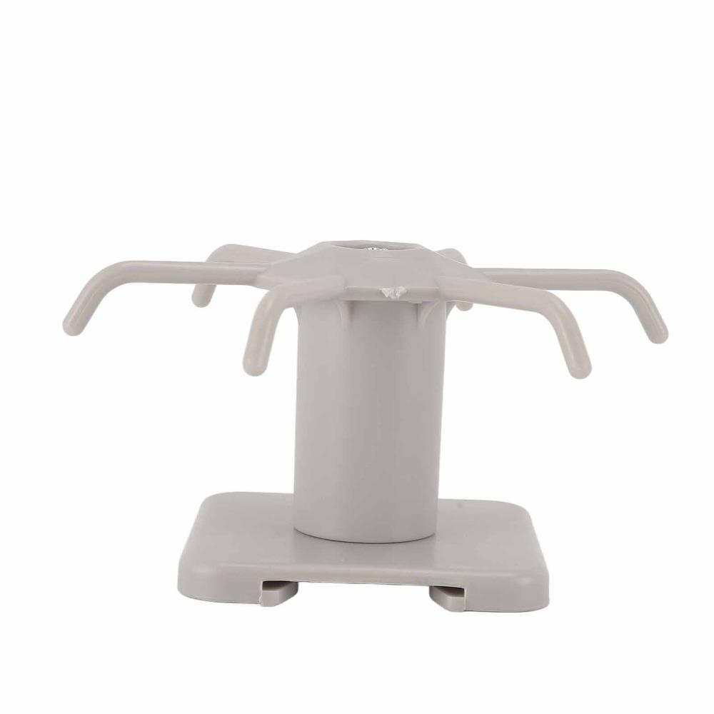 3pcs Strong Bearing Kitchen Utensil Hooks 360 Degree Rotation Adhesive Hanging Rack For Kitchen